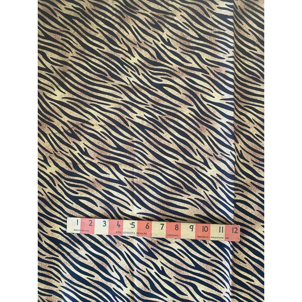 Robert Kaufman Cotton Duck Black Gold Tiger 2.5 Yards 56